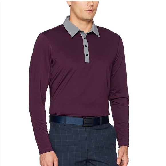 adidas Climacool UPF LS Polo - Picture 1 of 2